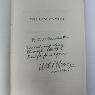 Will Henry's West by Dale E. Walker - SIGNED