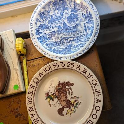 2 Vintage Out West Plates
