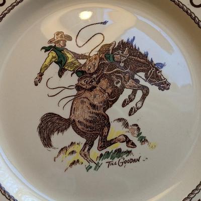 2 Vintage Out West Plates