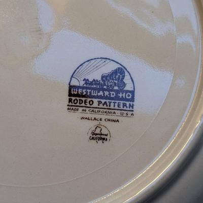 2 Vintage Out West Plates