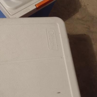 Set of Three Various Sized Coolers Igloo and Coleman Brands