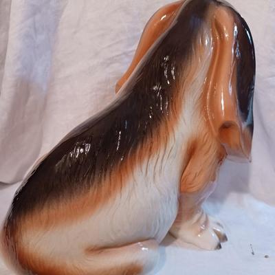 1960s Ceramic Bassett Hound