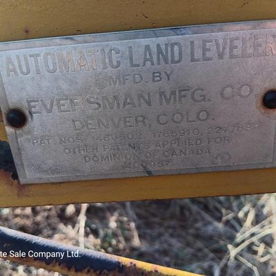 Eversman Mfg. Automatic Land Leveler