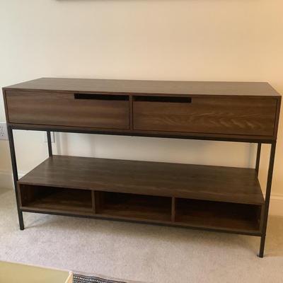 266 New Mid Century Style Console Table in Dark Tobacco