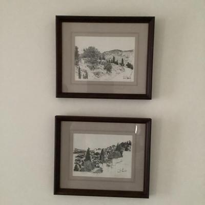 268 Pair of Numbered & Signed Etchings by Helen Bar-Lev