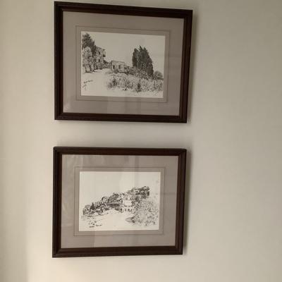 269 Pair of Numbered & Signed Etchings by Helen Bar-Lev