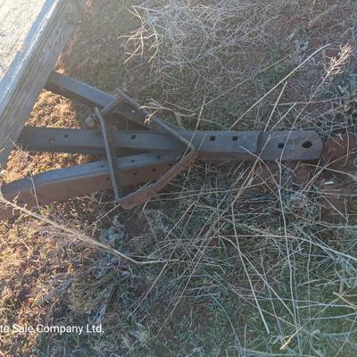 Steel framed flatbed trailer