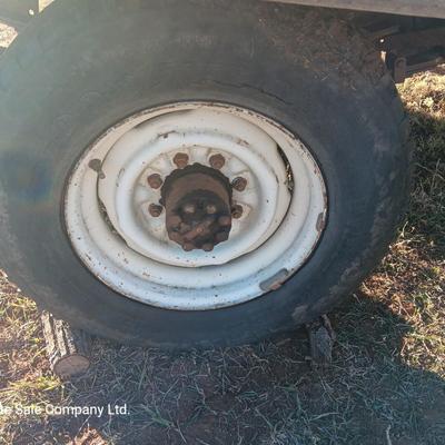 Steel framed flatbed trailer