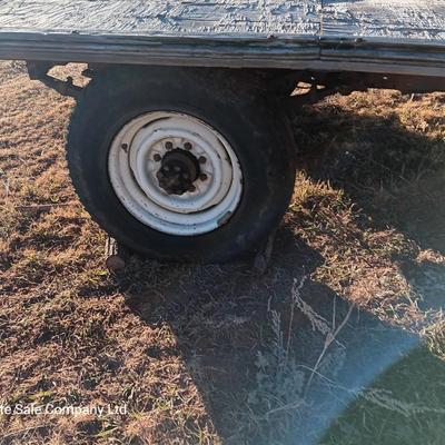 Steel framed flatbed trailer