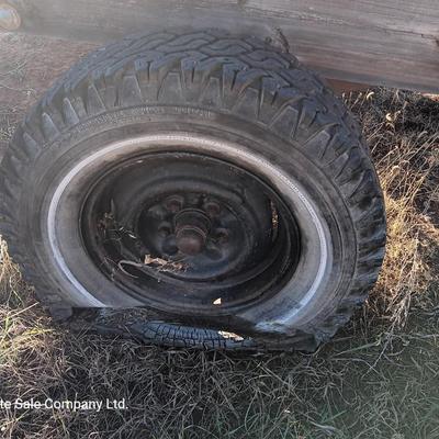 Old steel Trailer Frame