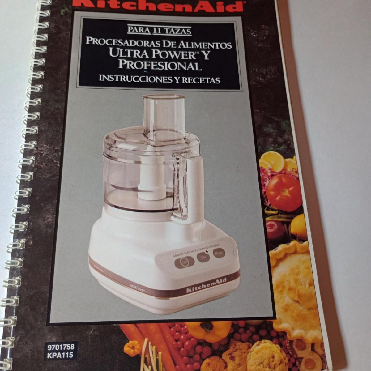 LOT 31K Kitchen Aid Ultra Power Y Food Processor w/ Manual