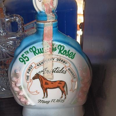 Churchill Downs 95th Run for the Roses Decanter and Old Forester Bottle