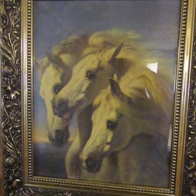 Framed Print of 'Pharoah's Horses'- Approx 15