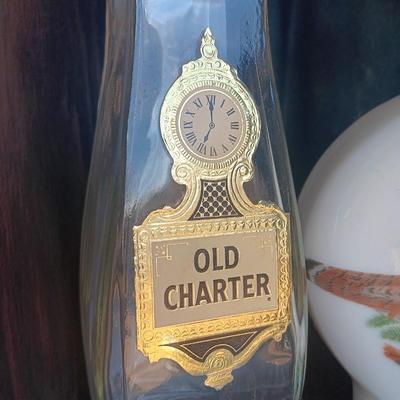 Three vintage decanters Old Charter - Quail -