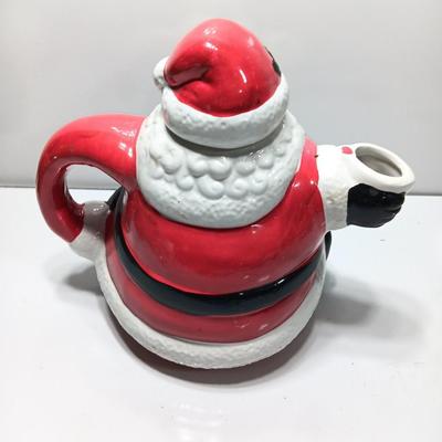 Vintage World Bazars Inc. Santa tea pot