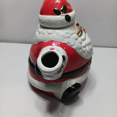 Vintage World Bazars Inc. Santa tea pot