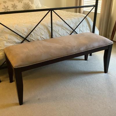 278 Upholstered Micro Suede Top Bench