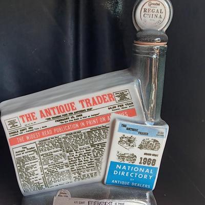 Kewanee Illinois Decanter with Prince Albert tobacco tin