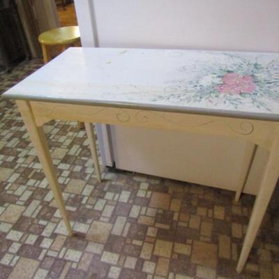 Painted Wood Finish Table- Approx 30