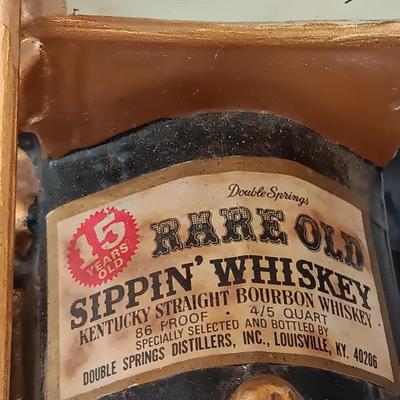 Double Springs Rare Old Whiskey 1910 Ford porcelain bottle Collector Series