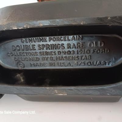 Double Springs Rare Old Whiskey 1910 Ford porcelain bottle Collector Series