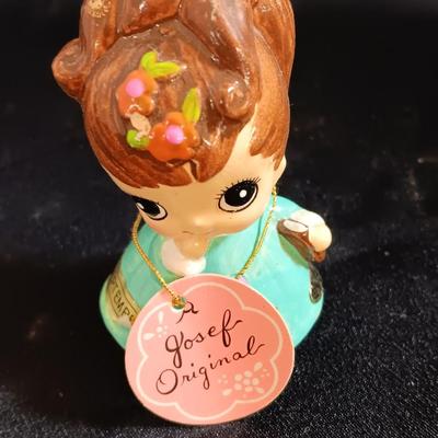 Vintage 1960s Josef Originals September & February Birthday Girl Figurines