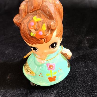 Vintage 1960s Josef Originals September & February Birthday Girl Figurines