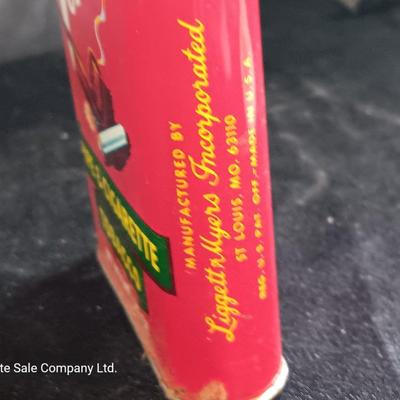 Adolph Coors ceramic ash tray with Velvet tobacco tin