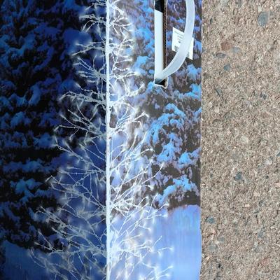 Lighted yard Sculpture Outdoor Christmas Decor 6 Ft. UPSWEPT Tree with 350 lights