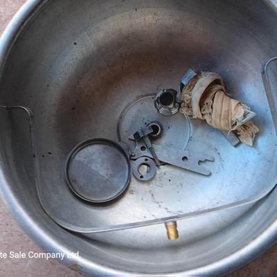 Stainless steel Milking machine - bucket - with hoses and a cream separator