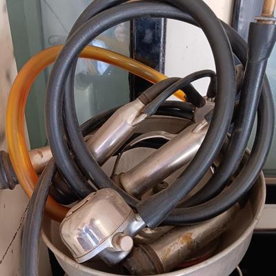 Stainless steel Milking machine - bucket - with hoses and a cream separator