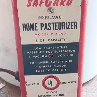 5 Quart SafGard Pres-Vac Home Pasteurizer Model P5000 Homestead
