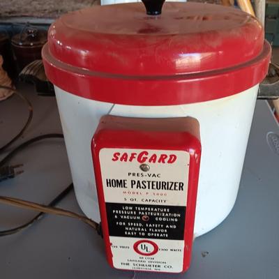 5 Quart SafGard Pres-Vac Home Pasteurizer Model P5000 Homestead