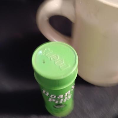 Doans pill tin - Shaving brush and mug