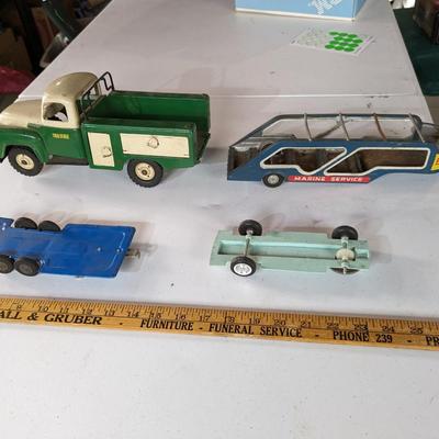 Vintage Truck and 3 Trailers
