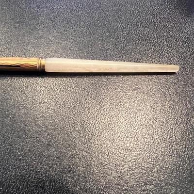 Antique Mabie Todd & Co. No.3 Pen w/Eagle Pencil Co 370 Point Dip Fountain Pen GP w/ Original Case