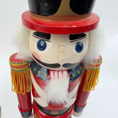 487 set of 3 15â€ Wooden Nutcrackers