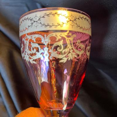 WOW!  Cranberry flash & gilded