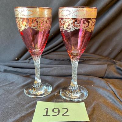 WOW!  Cranberry flash & gilded