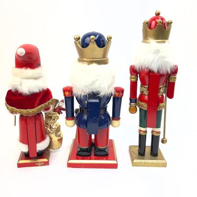 488 Set of Three Wooden Nutcrackers