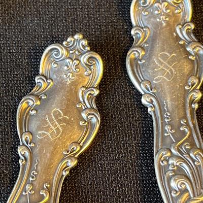 Rogers & Hamilton Silver plate Soup Spoons Monogrammed
