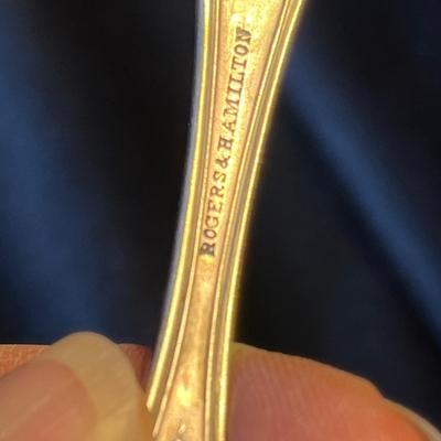 Rogers & Hamilton Silver plate Soup Spoons Monogrammed