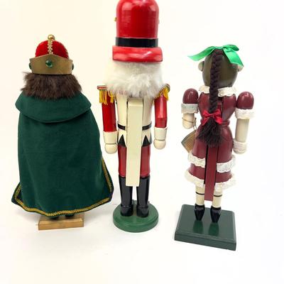 489 Set of Three Wooden Nutcrackers