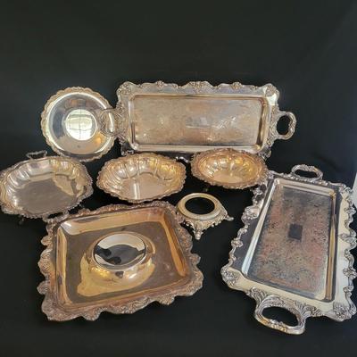 Heavy Duty Silverplate Platters, Bowls and More (DR-DW)