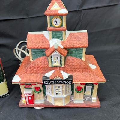 Coca Cola Coke South Station 1997 Christmas House Town Collection