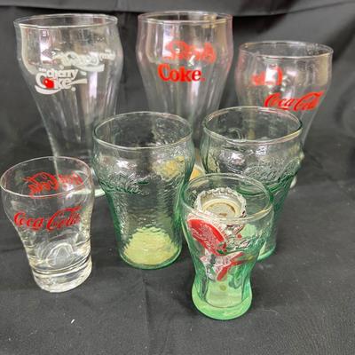 Vintage Lot of Coke Coca Cola Drinking Glasses