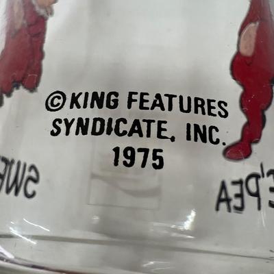 Vintage Swee' Pea Glass Collectors 1975 King Features Kollect-A-Set Series 7 oz. Coca-Cola Coke