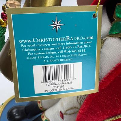 498 Large CHRISTOPHER RADKO Wooden Musical Numbered Nutcracker