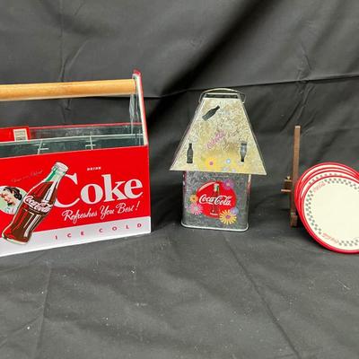 Coke Coca-Cola Utensil Caddy 2012, Candle Holders, Coasters
