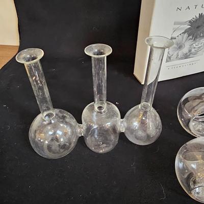 Glass Bud Vases & Container Items  (PS-JS)